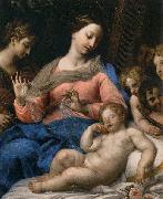 Carlo Maratta The Sleep of the Infant Jesus, with Musician Angels oil painting